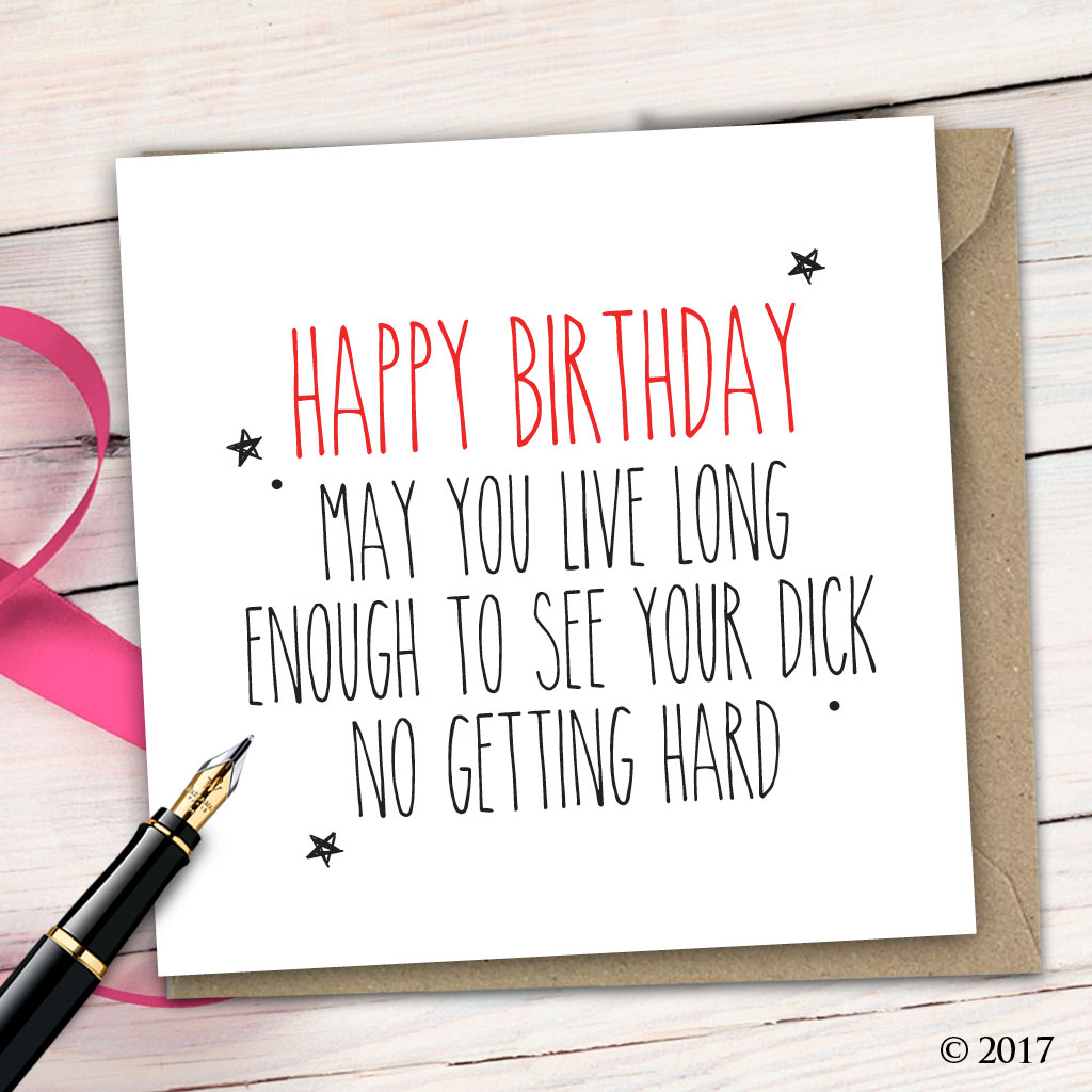 Rude Birthday Card B42